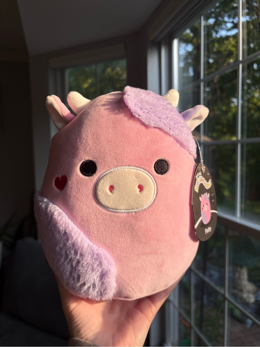 Patty the cow valentines edition select series SS NWT 8in with heart